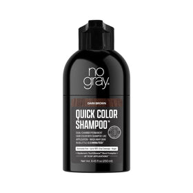 No Gray front packaging showing dark brown bottle and label for quick color