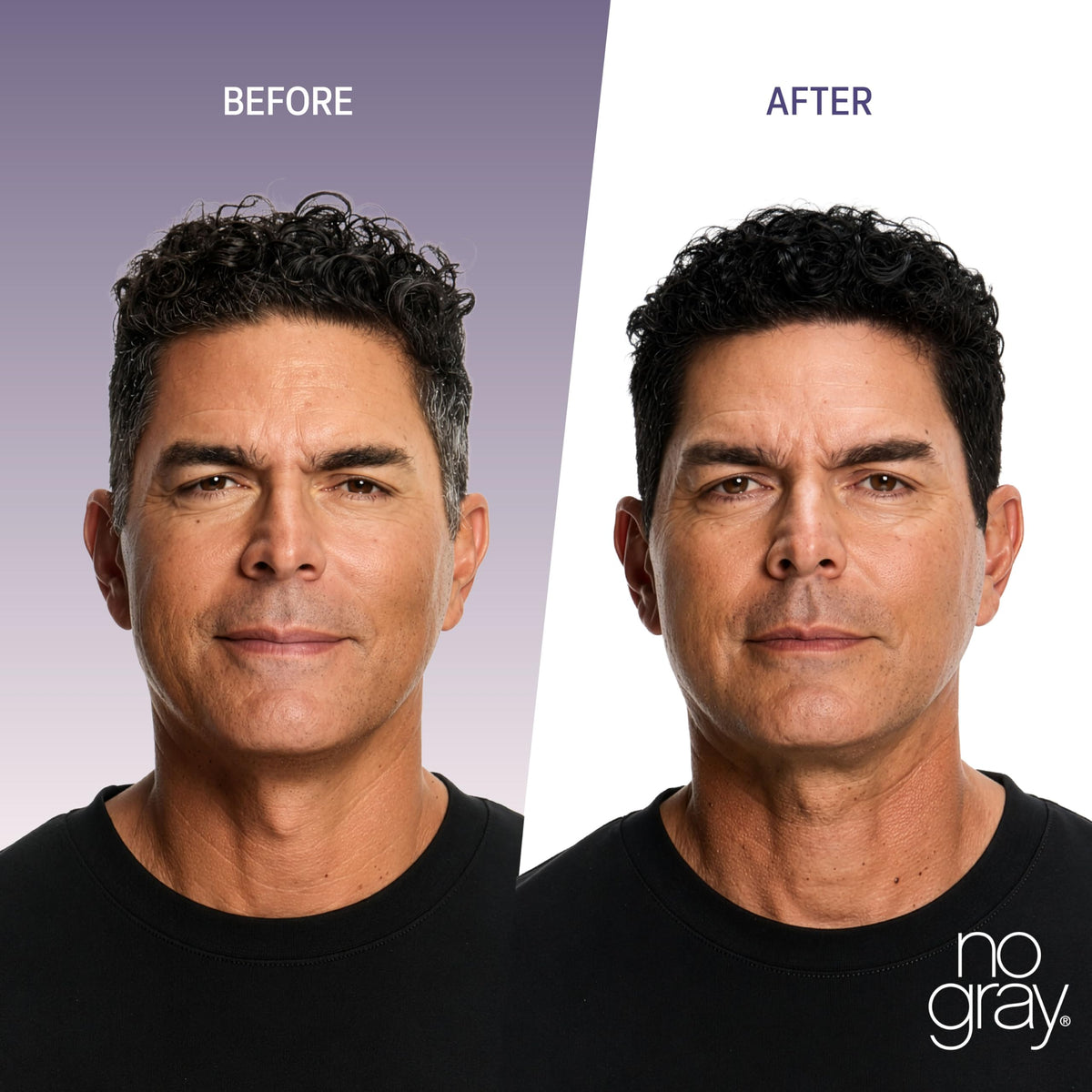 No Gray shampoo foam texture demonstrating smooth, conditioning lather
