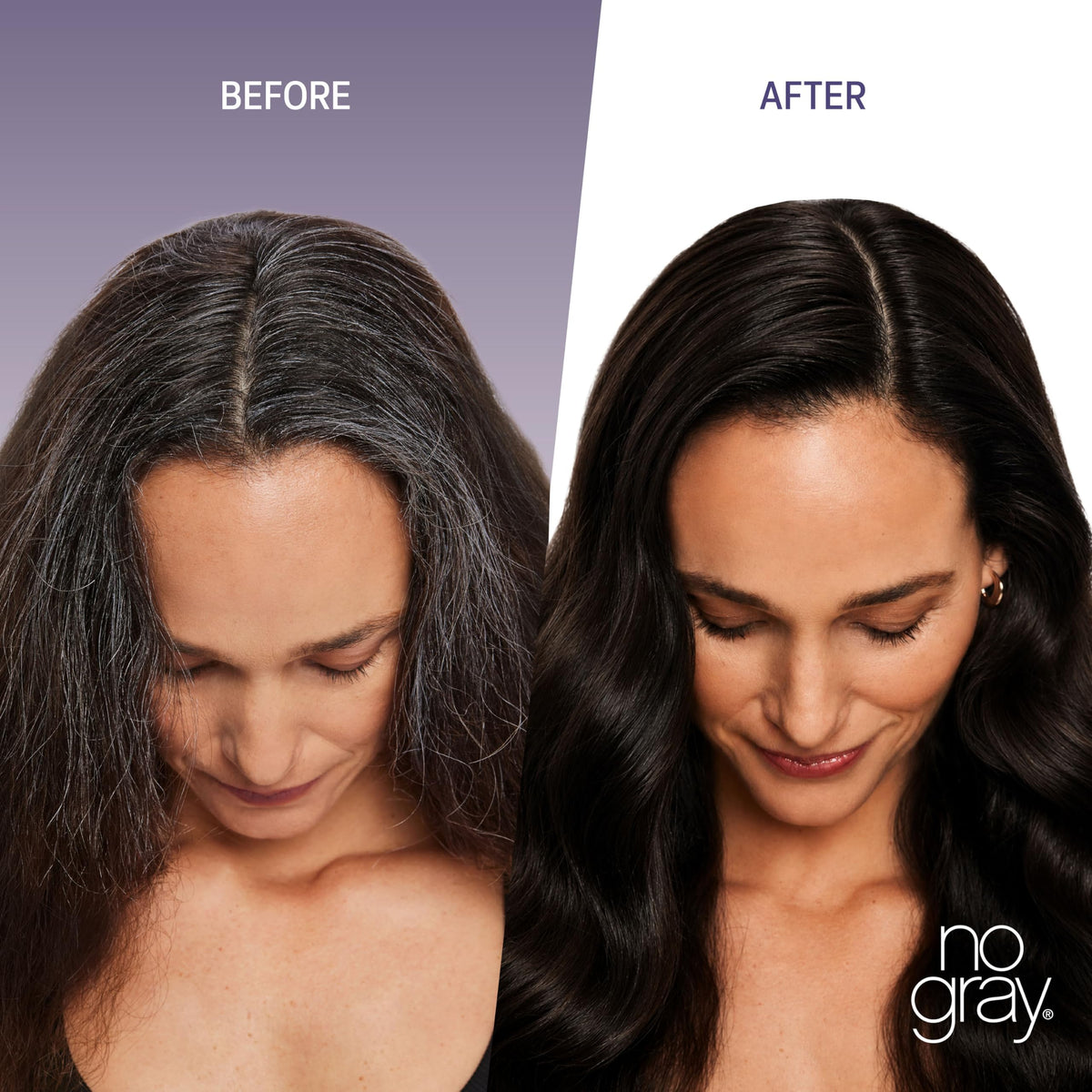 No Gray creamy shampoo texture close-up showing smooth conditioning formula