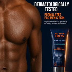 NO HAIR CREW armpit aftercare showing smooth skin and reduced irritation