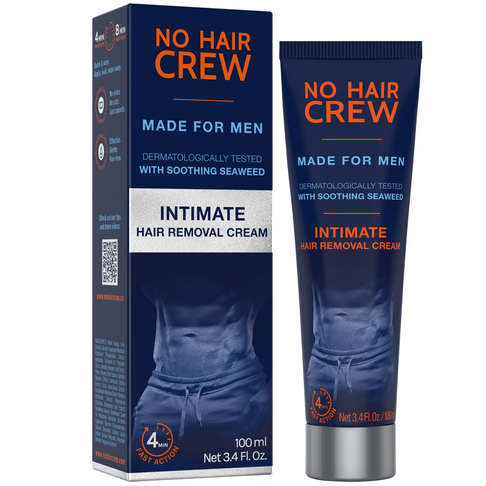 No Hair Crew front packaging showing product and benefits for easy selection
