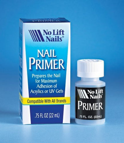 No Lift Nails front bottle showing label and compact size for salon convenience