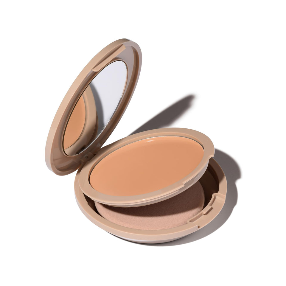 No Makeup Makeup front packaging showing compact duo and brush, clear product benefit