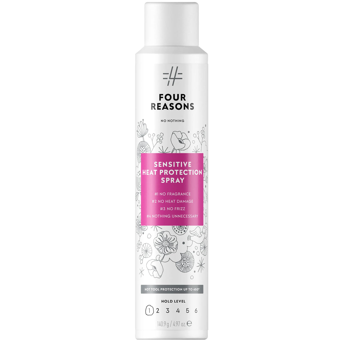 No Nothing front aerosol bottle showing clean minimal packaging and benefit