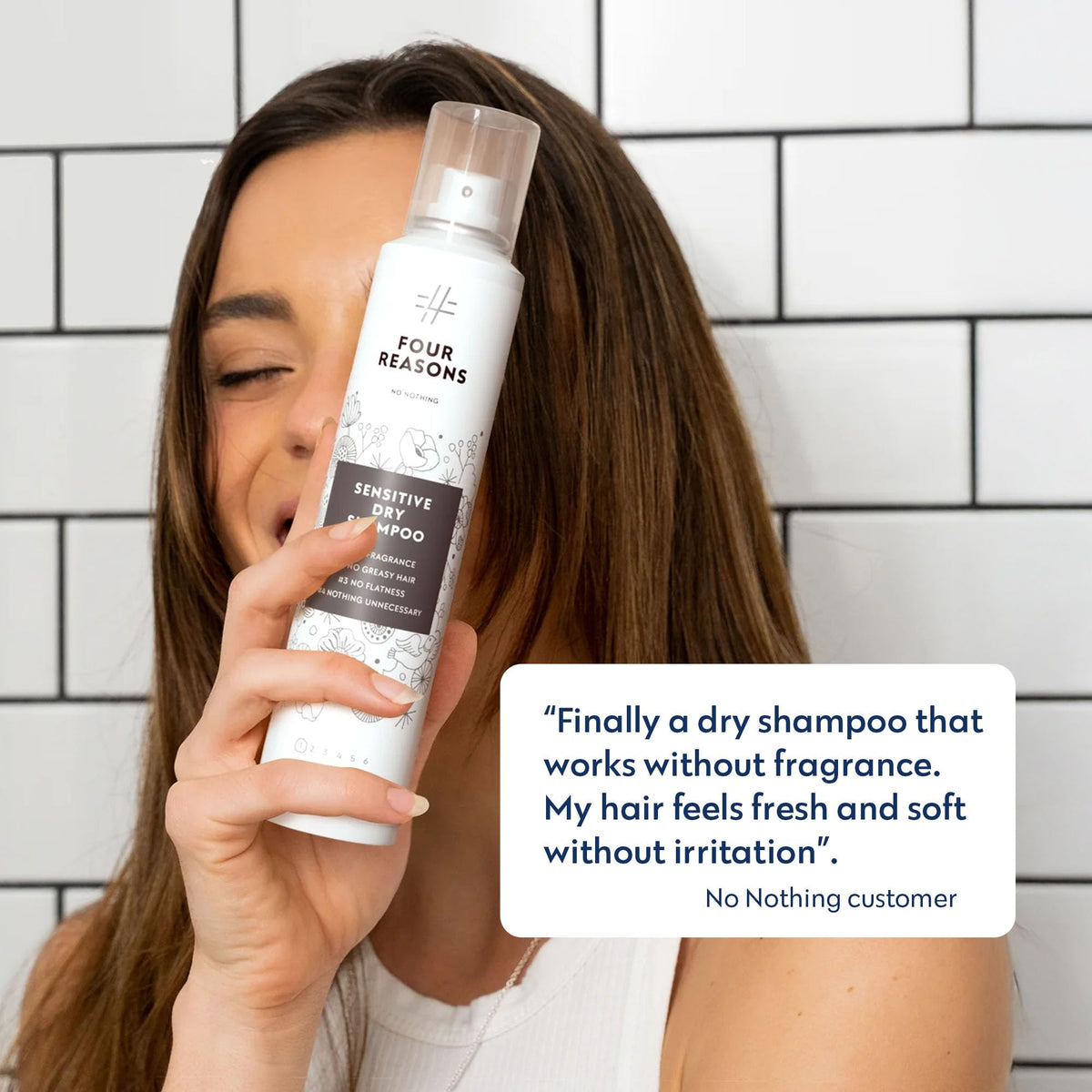 No nothing used on dark hair demonstrating no white residue and lifted roots