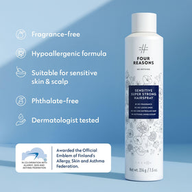 no nothing on hair showing natural shine and smooth, flexible finish