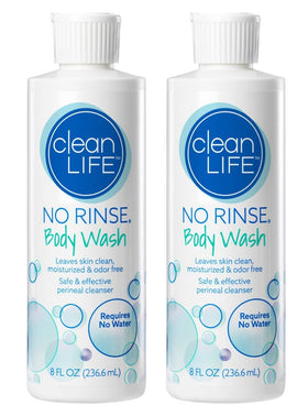No-Rinse front packaging showing two bottles and clear labeling for quick identification