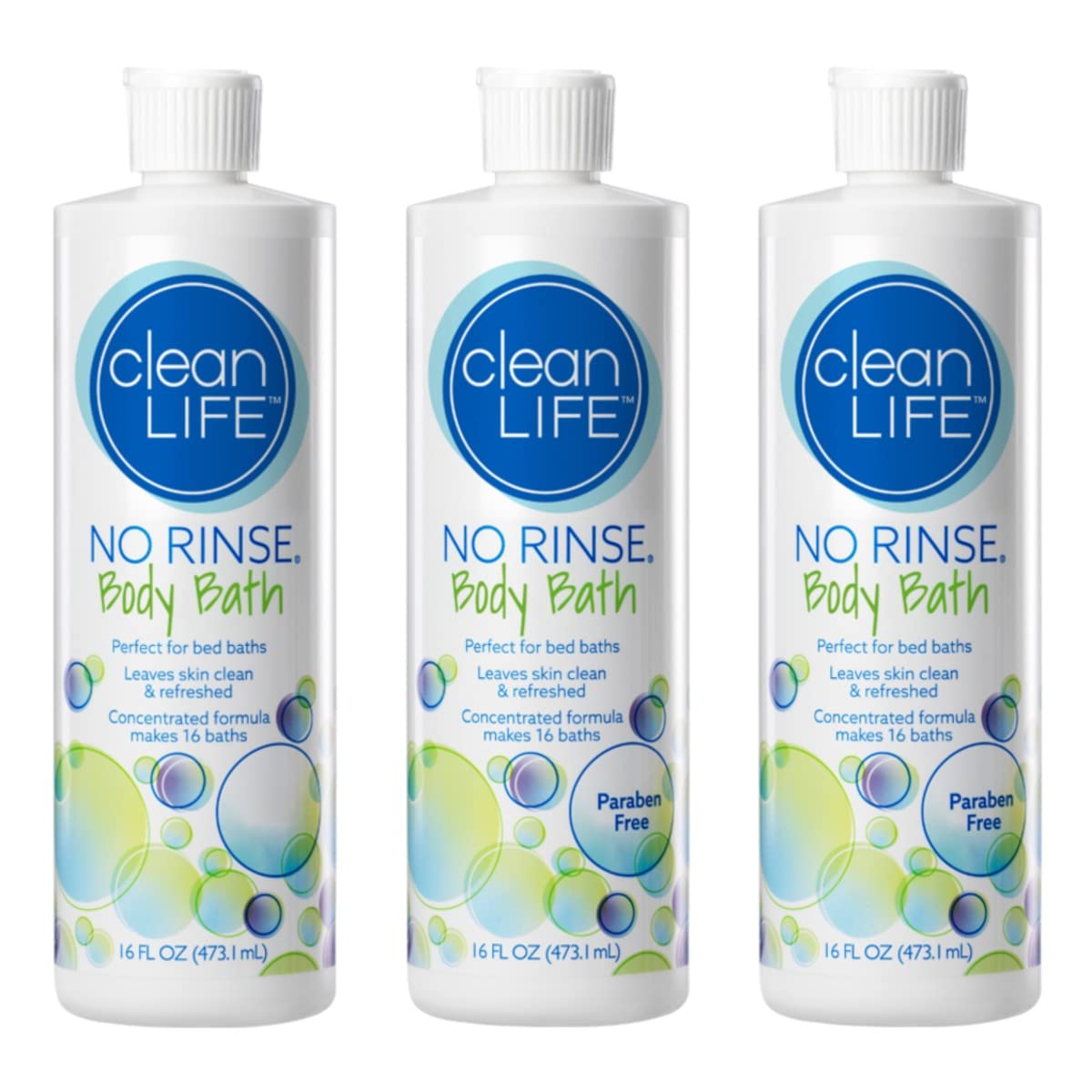 No-Rinse bottle front showing label and concentrated formula benefit