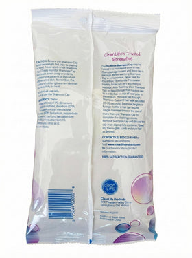 No-Rinse Cleanlife five-pack beside a ruler for scale, compact travel-friendly benefit