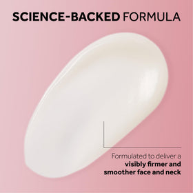 No7 application on face and neck demonstrating lifting and smoothing effect