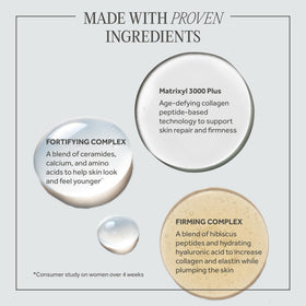 No7 bottle staged with complementary eye cream and moisturizer benefits
