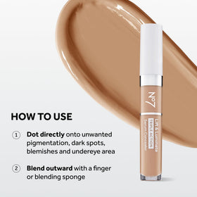 No7 concealer in hand for size comparison and travel-friendly benefit