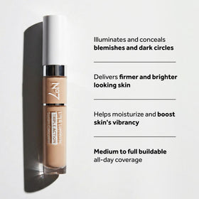 No7 swatched texture on skin highlighting blendable, luminous finish