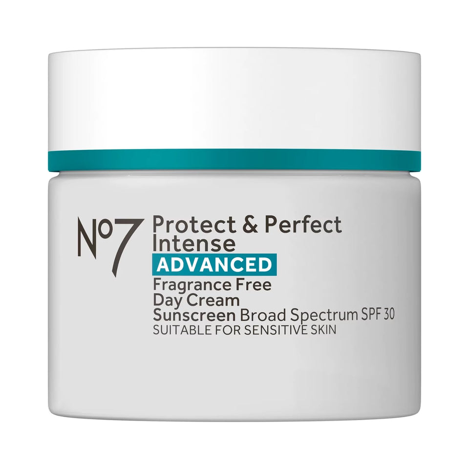 No7 front jar view showing sleek packaging and daily protection benefit