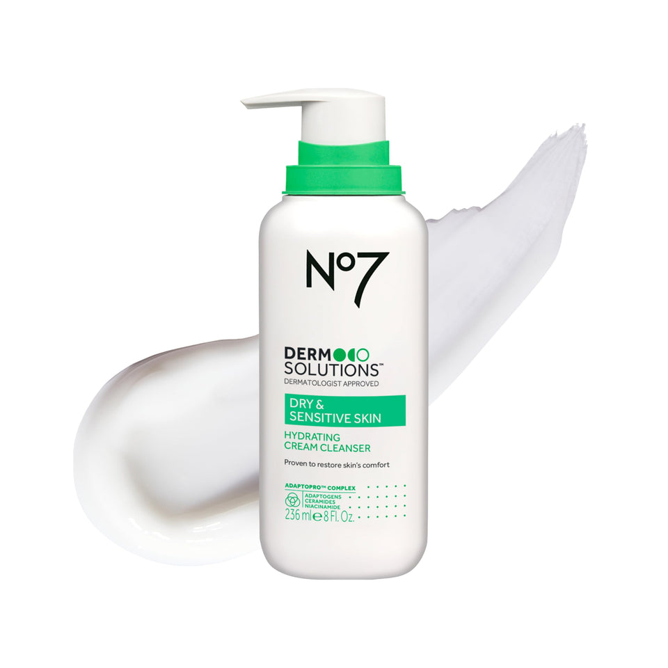 No7 front packaging shows gentle cream cleanser and benefits