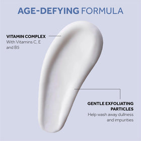 No7 exfoliating beads close-up, highlights mild resurfacing action