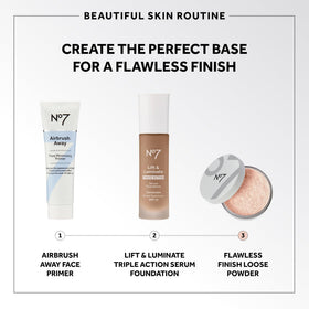 No7 brush applying powder for seamless set and oil control benefit
