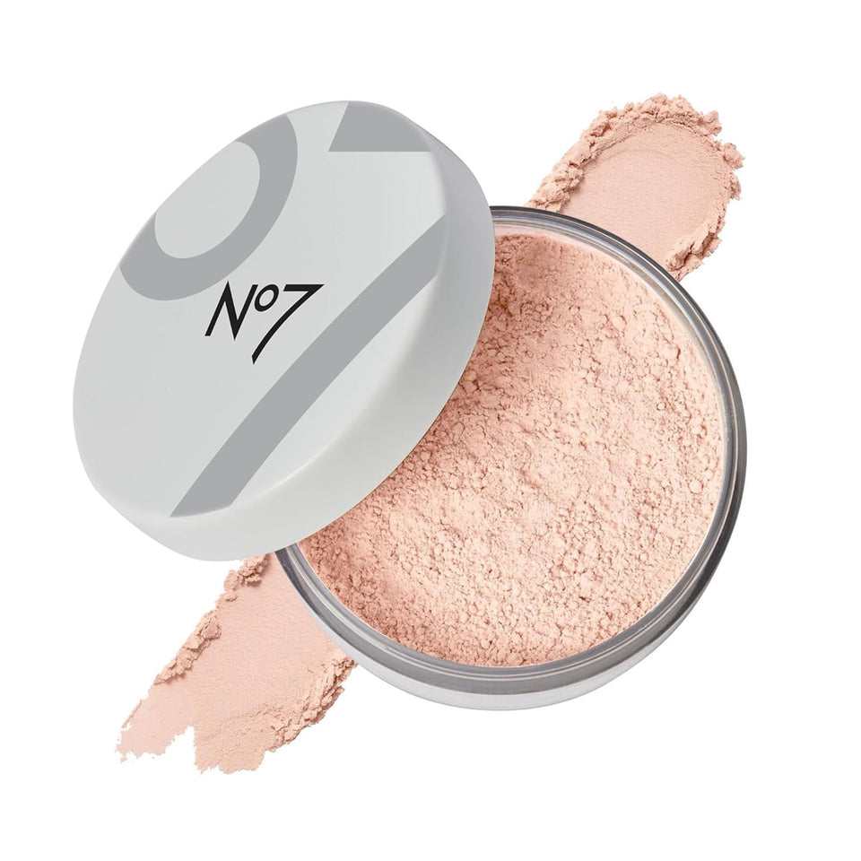 No7 compact front view showing sleek packaging and brand benefit