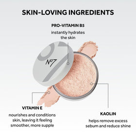 No7 swatches of shade range showing translucent blendability benefit