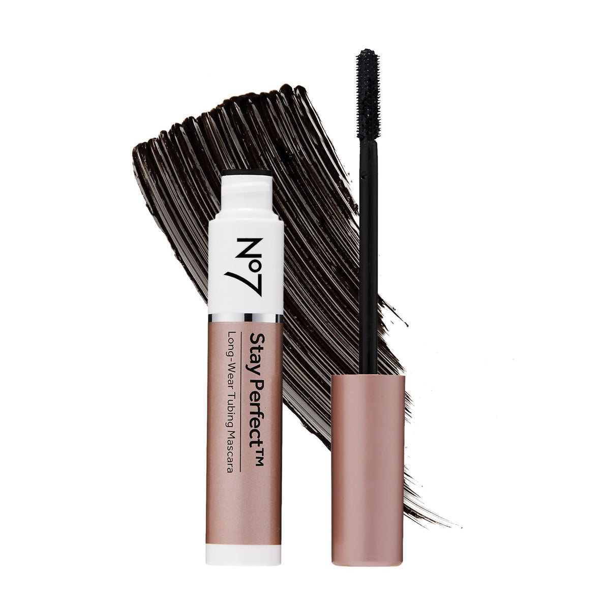 No7 front packaging showing sleek tube and product name for dependable wear