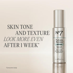 No7 close label highlighting peptide technology and targeted repair benefit