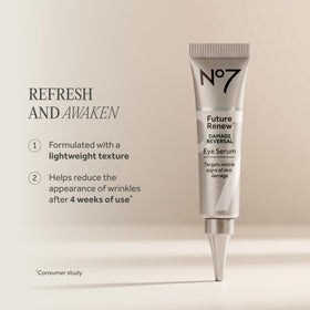 No7 demonstrated application around eye contour showing gentle, precise use