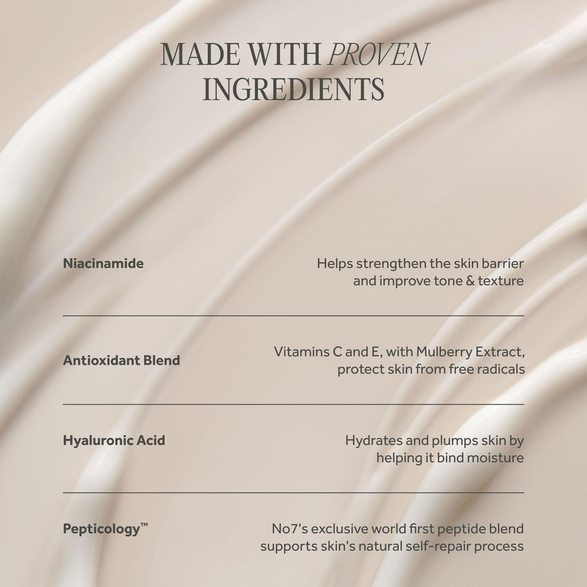 No7 bottle held in hand to show 0.5 fl oz size for travel-friendly convenience