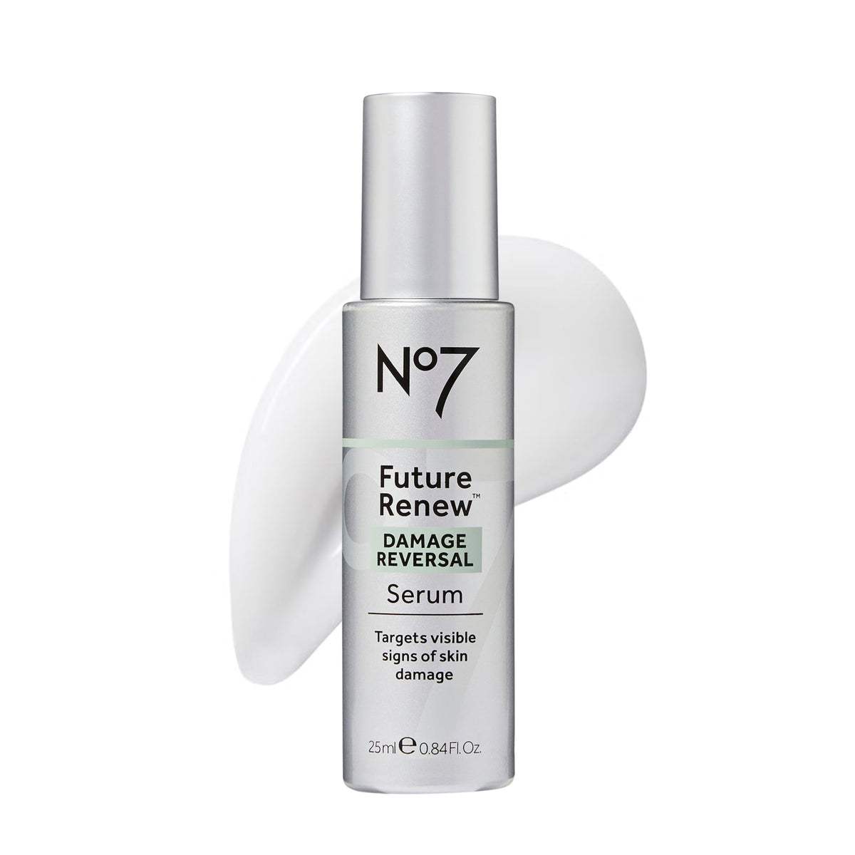No7 front bottle showing sleek design and immediate skincare benefit