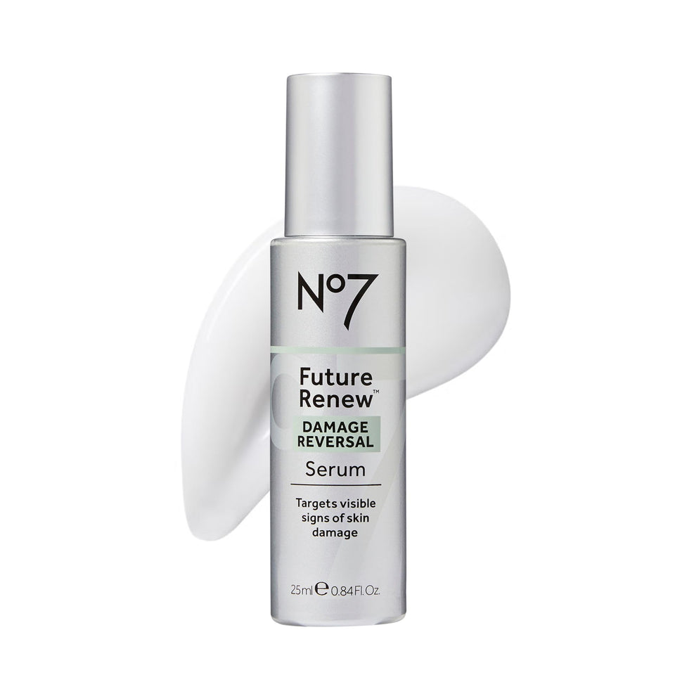 No7 front bottle showing sleek design and immediate skincare benefit