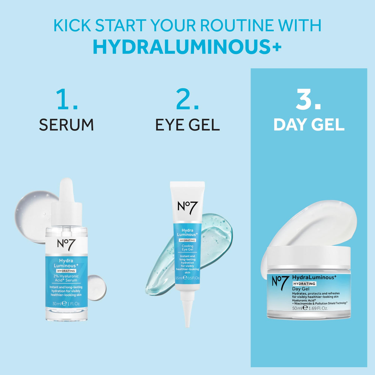No7 being applied to cheek demonstrating fast absorption and comfort