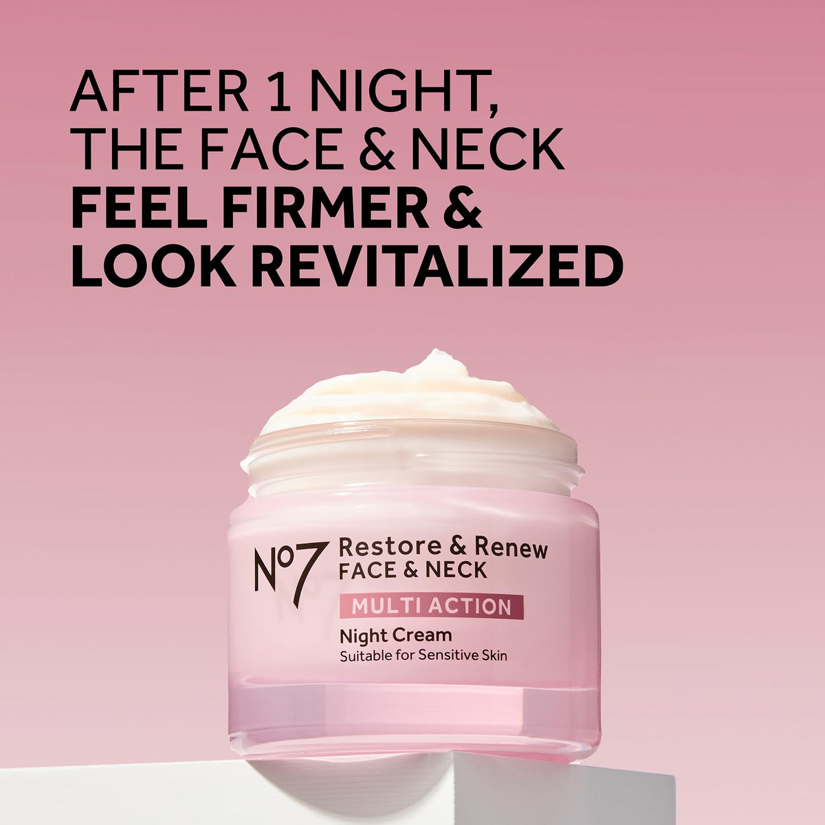 No7 ingredient layout highlighting vitamin C and collagen peptides for brighter skin
