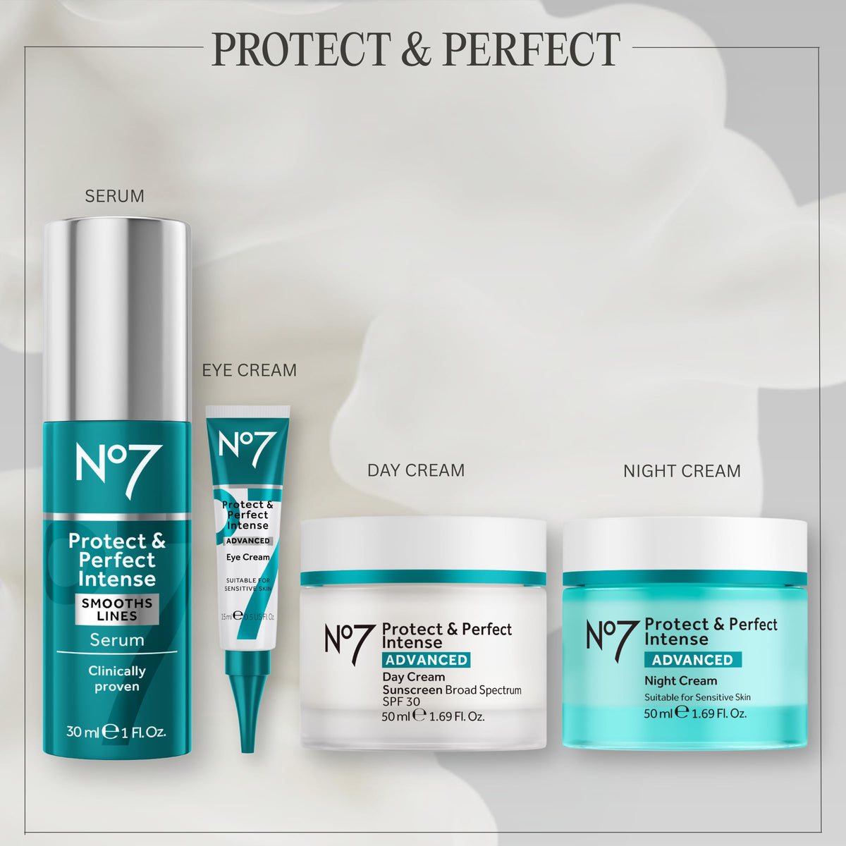 No7 jar on a bathroom vanity in a skincare routine scene for confidence-building results
