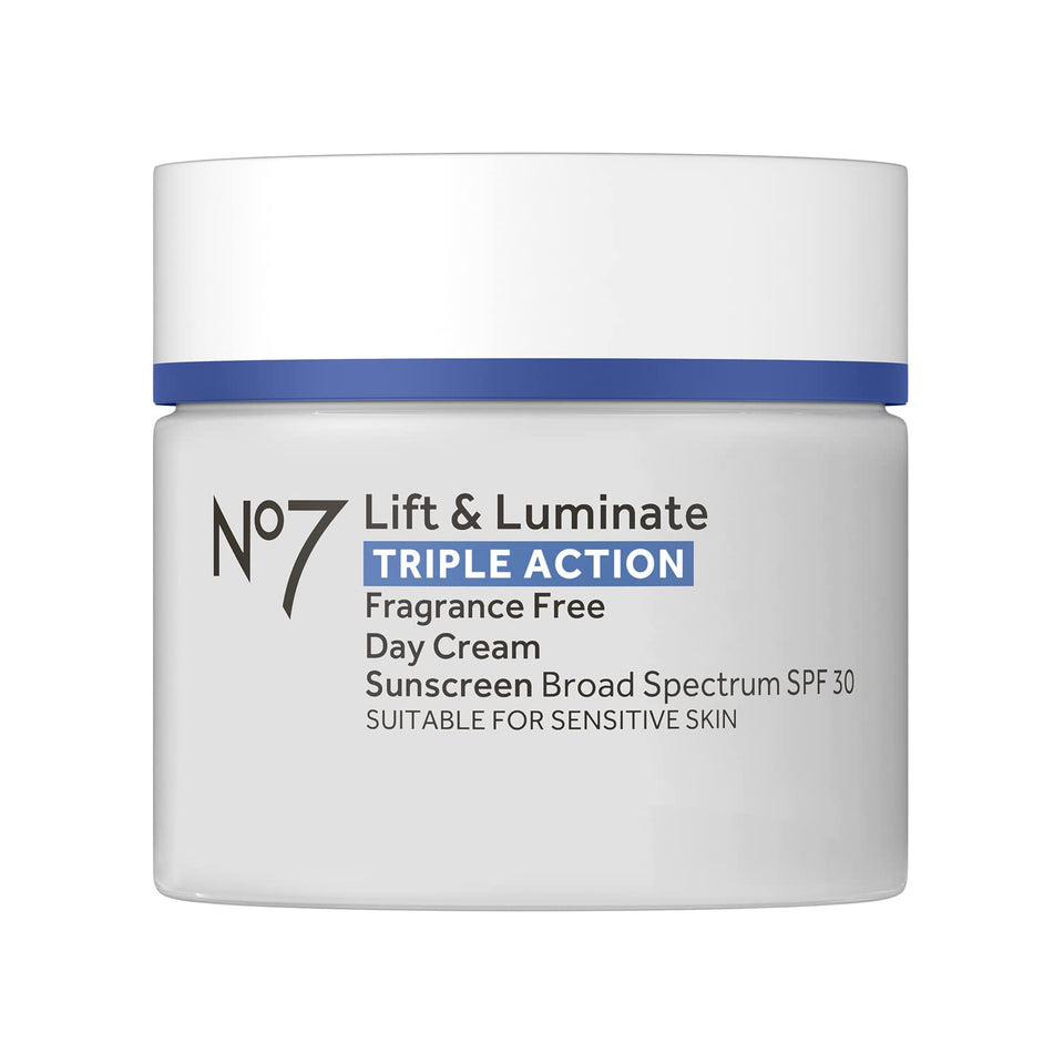 No7 front packaging showing product and SPF 30 benefit