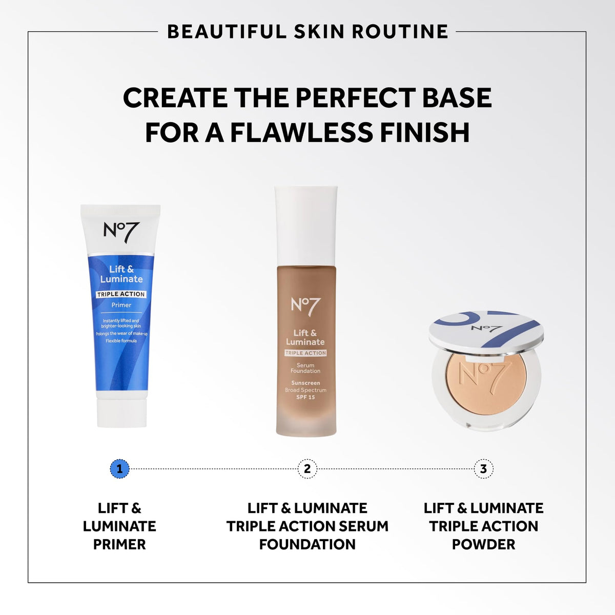 No7 primer in hand to display 30ml scale and easy-to-carry travel-friendly design