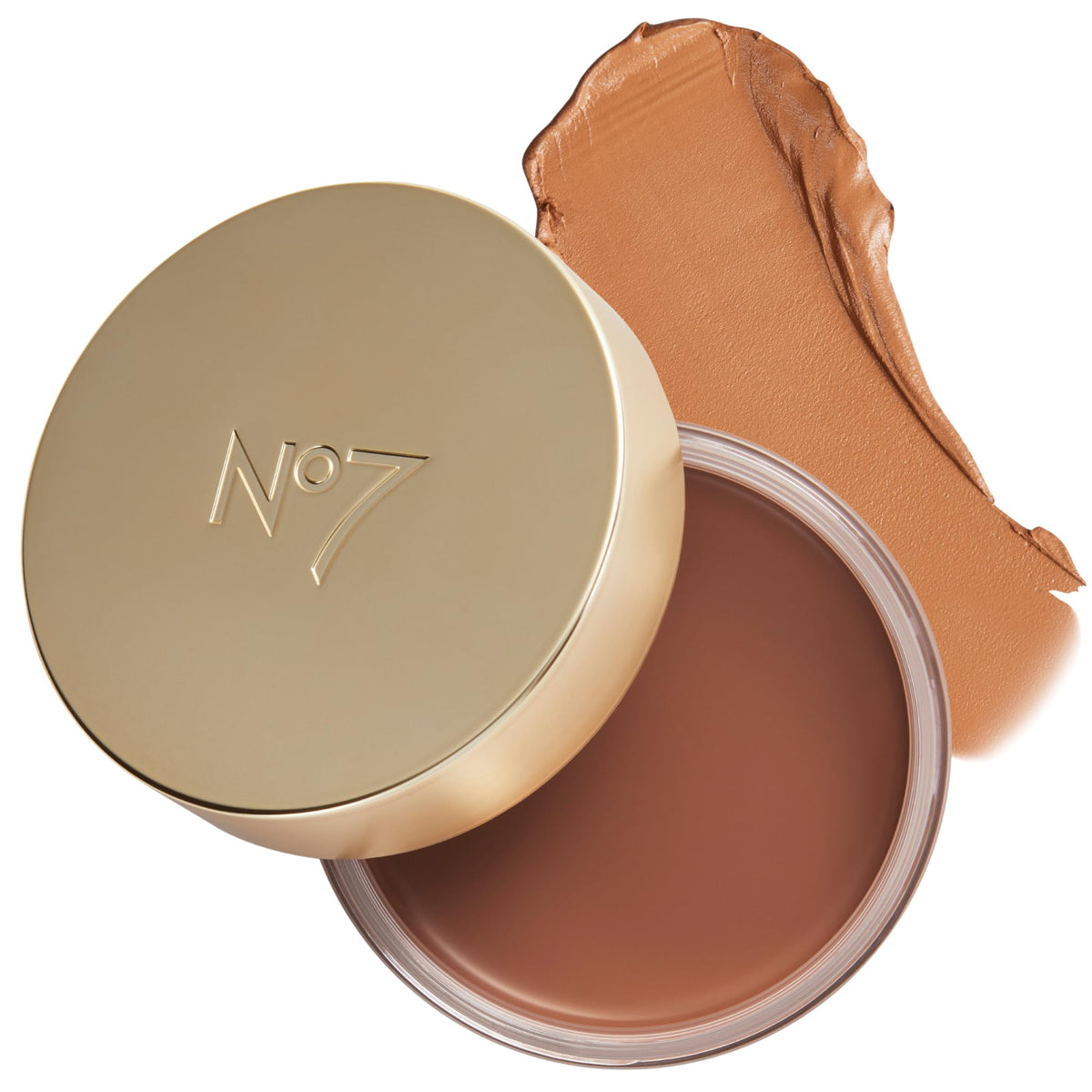 No7 front packaging showing product and shade for easy identification and choice