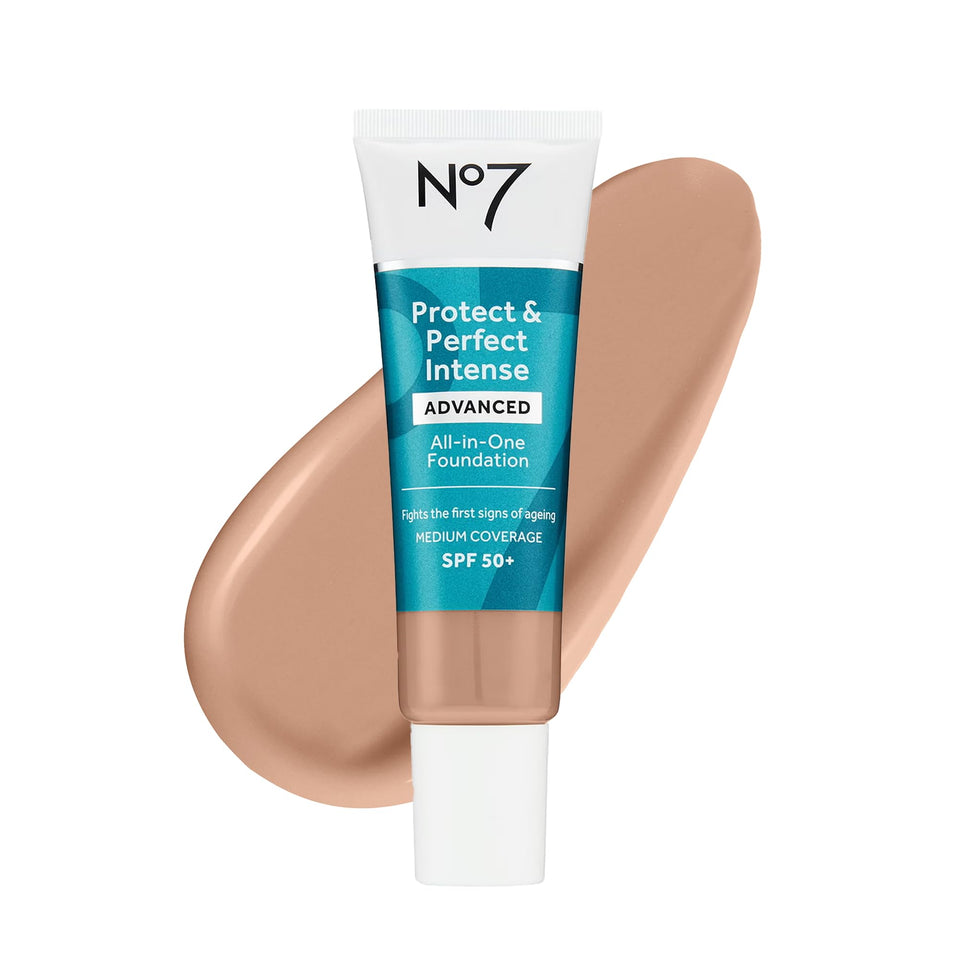 No7 front packaging showing label and SPF 50 protection visual benefit