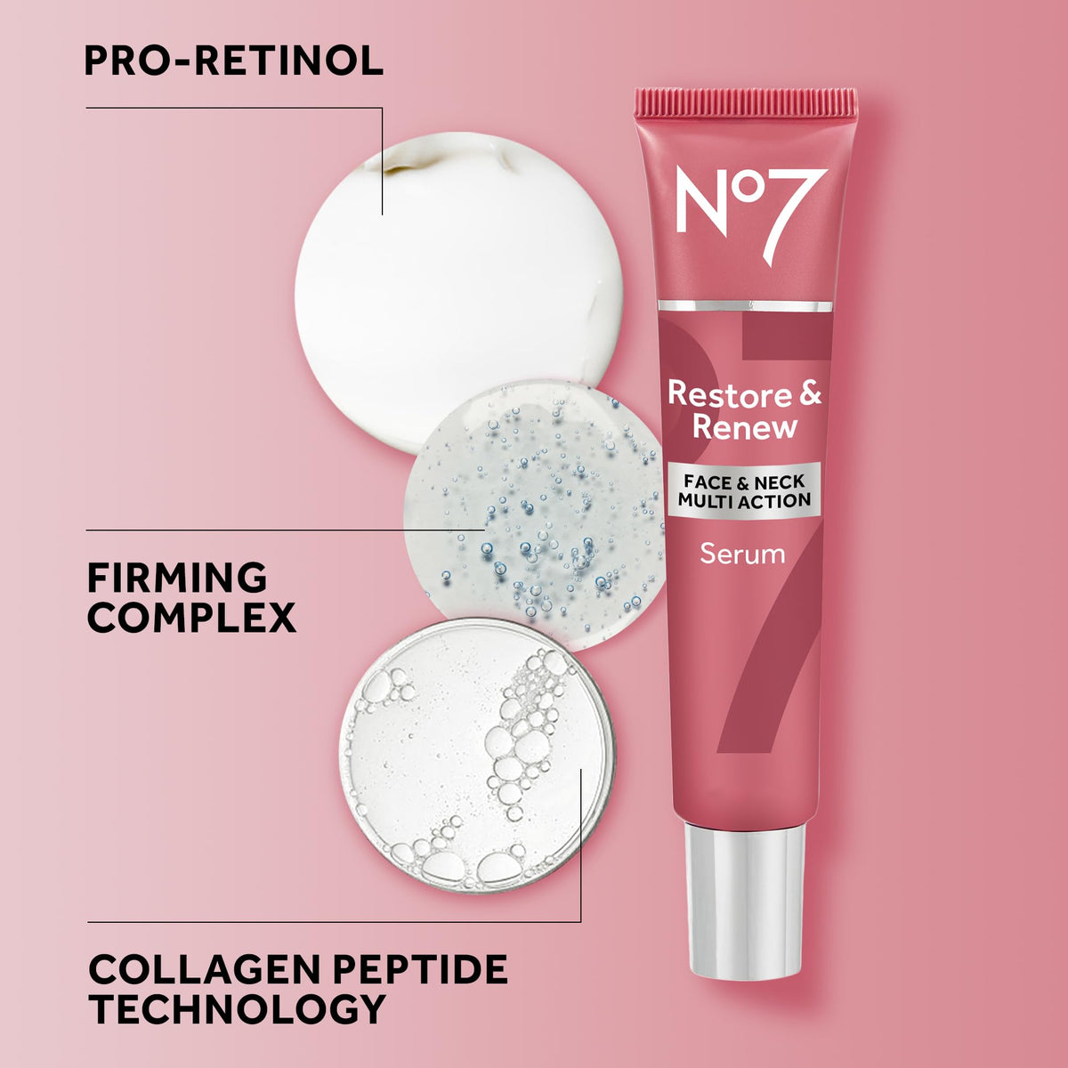 No7 pump dispensing a droplet to demonstrate lightweight absorption