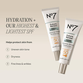 No7 dispense on hand demonstrating quick-absorbing, non-greasy benefit