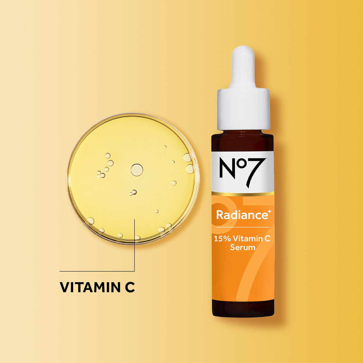 No7 serum being applied in morning routine for quick layering advantage