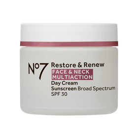 No7 jar front packaging showing product name and SPF benefit