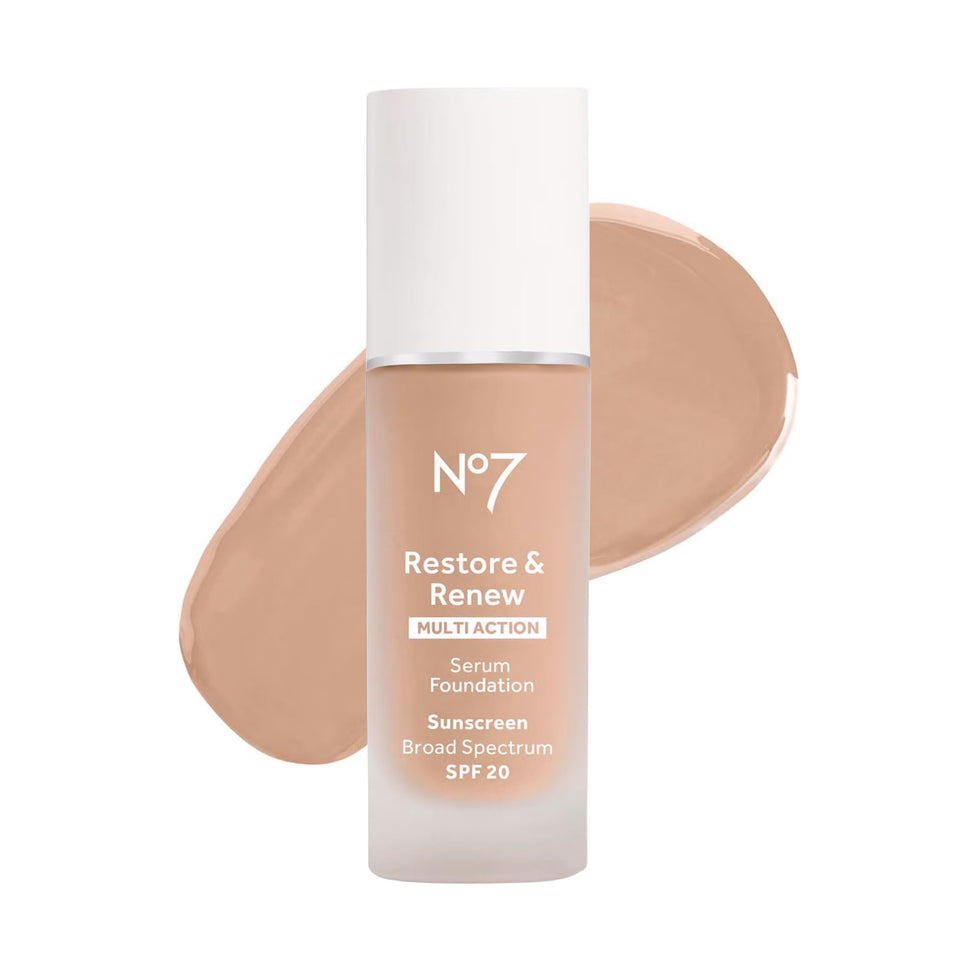 No7 front bottle shot showing product branding and elegant packaging benefit: clear identification