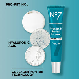 No7 serum held in hand to show product scale and practical amount