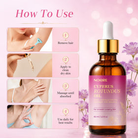 Noaré used on bikini area emphasizing gentle, targeted application
