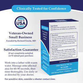 Noble Formula label close-up highlighting 2% pyrithione zinc and natural oils