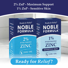 Noble Formula soap bar being massaged into scalp to reduce flakes and soothe itch