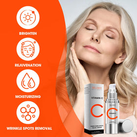 Nodfens serum applied to back of hand demonstrating hydration benefit