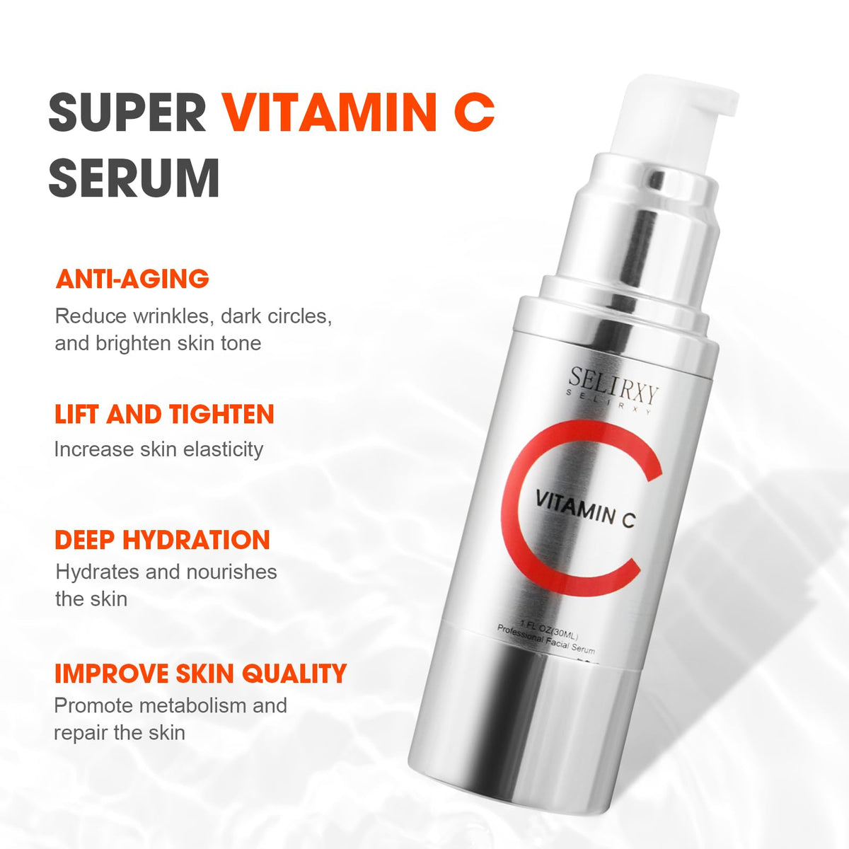 Nodfens close-up pump and serum texture for quick absorption benefit