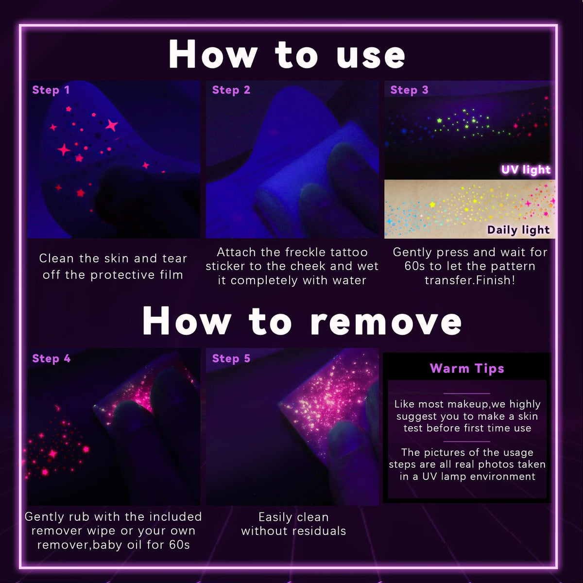 Noerrors UV blacklight glow effect showing neon fluorescence for clubs and festivals