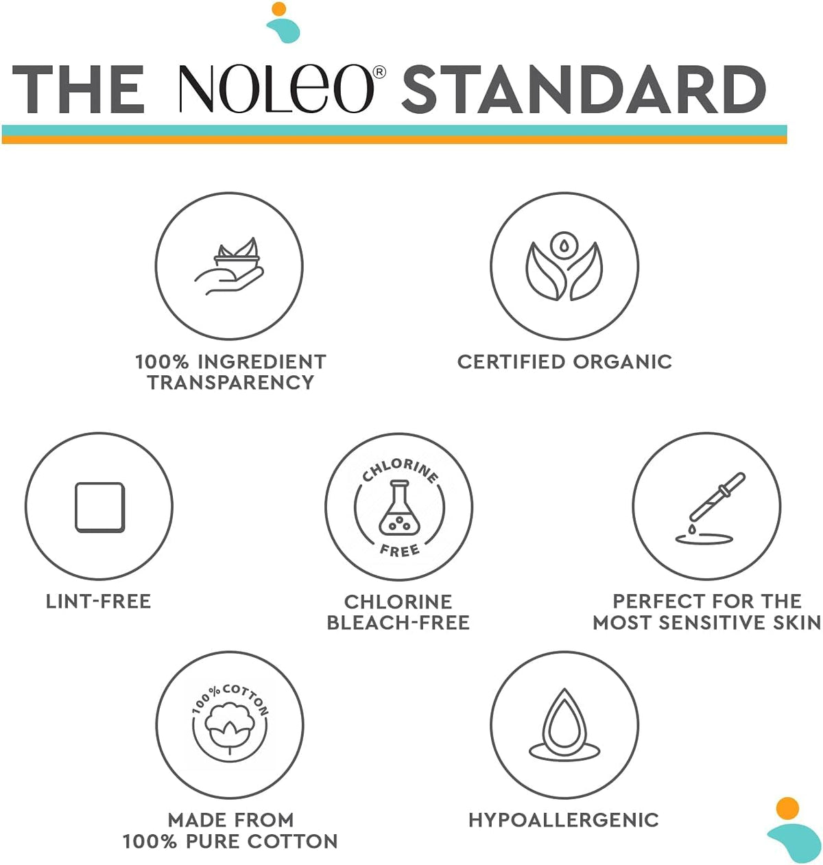 NOLEO pad removing makeup demonstrating effective cleansing benefit