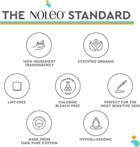 NOLEO pad removing makeup demonstrating effective cleansing benefit